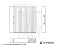 BLUE PRINT Filtr vzduchu v interi�ru&nbsp;&dash;&nbsp;BLP ADBP250113