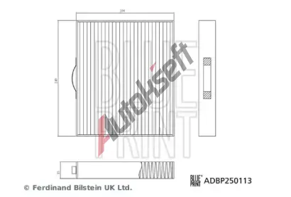 BLUE PRINT Filtr vzduchu v interi�ru BLP ADBP250113, ADBP250113