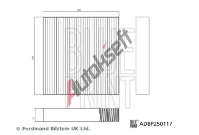 BLUE PRINT Filtr vzduchu v interi�ru BLP ADBP250117, ADBP250117