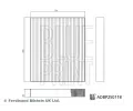 Filtr vzduchu v interiru BLUE PRINT ‐ BLP ADBP250118