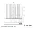Filtr vzduchu v interi�ru&nbsp;BLUE PRINT&nbsp;&dash;&nbsp;BLP ADBP250128