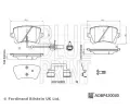 BLUE PRINT Sada brzdovch destiek BLP ADBP420030, ADBP420030