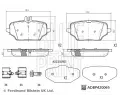 BLUE PRINT Sada brzdovch destiek BLP ADBP420065, ADBP420065