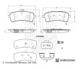 BLUE PRINT Sada brzdovch destiek BLP ADBP420068, ADBP420068