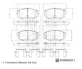 BLUE PRINT Sada brzdových destiček BLP ADBP420072, ADBP420072