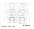 BLUE PRINT Sada brzdových destiček BLP ADBP420073, ADBP420073