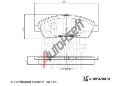 BLUE PRINT Sada brzdovch destiek BLP ADBP420074, ADBP420074