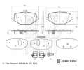 BLUE PRINT Sada brzdovch destiek BLP ADBP420092, ADBP420092