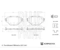 BLUE PRINT Sada brzdovch destiek BLP ADBP420105, ADBP420105