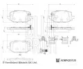Sada brzdovch destiek BLUE PRINT ‐ BLP ADBP420120