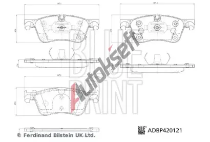 BLUE PRINT Sada brzdovch destiek BLP ADBP420121, ADBP420121