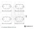 Sada brzdovch destiek BLUE PRINT ‐ BLP ADBP420127
