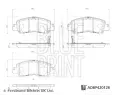 Sada brzdovch destiek BLUE PRINT ‐ BLP ADBP420128