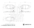 BLUE PRINT Sada brzdovch destiek BLP ADBP420130, ADBP420130