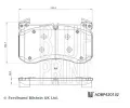 Sada brzdovch destiek BLUE PRINT ‐ BLP ADBP420132