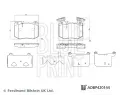 Sada brzdovch destiek BLUE PRINT ‐ BLP ADBP420144