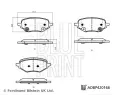Sada brzdovch destiek BLUE PRINT ‐ BLP ADBP420168