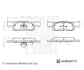 Sada brzdovch destiek BLUE PRINT ‐ BLP ADBP420172