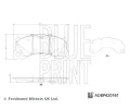 Sada brzdov�ch desti�ek&nbsp;BLUE PRINT&nbsp;&dash;&nbsp;BLP ADBP420181