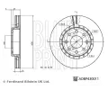 BLUE PRINT Brzdov kotou - 256 mm BLP ADBP430011, ADBP430011