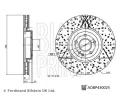 BLUE PRINT Brzdov kotou - 350 mm BLP ADBP430025, ADBP430025
