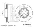 BLUE PRINT Brzdov kotou - 256 mm BLP ADBP430026, ADBP430026