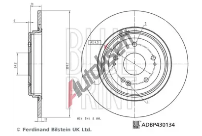 BLUE PRINT Brzdov kotou BLP ADBP430134, ADBP430134