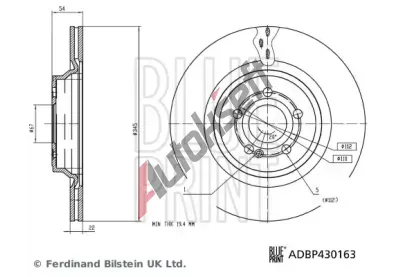 BLUE PRINT Brzdov kotou BLP ADBP430163, ADBP430163