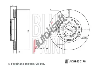 BLUE PRINT Brzdov kotou BLP ADBP430178, ADBP430178