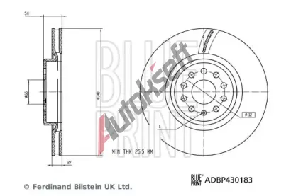 BLUE PRINT Brzdov kotou BLP ADBP430183, ADBP430183