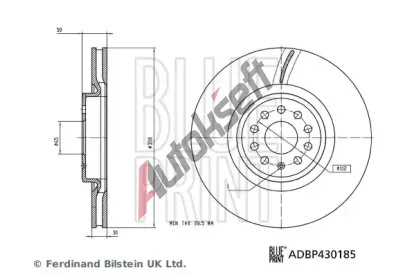 BLUE PRINT Brzdov kotou BLP ADBP430185, ADBP430185