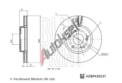 BLUE PRINT Brzdov kotou BLP ADBP430237, ADBP430237