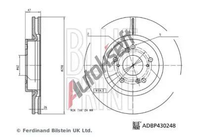 BLUE PRINT Brzdov� kotou� - 298 mm BLP ADBP430248, ADBP430248