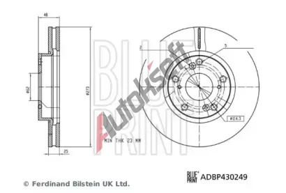 BLUE PRINT Brzdov� kotou� BLP ADBP430249, ADBP430249