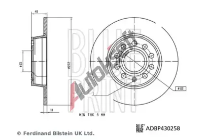 BLUE PRINT Brzdov� kotou� BLP ADBP430258, ADBP430258