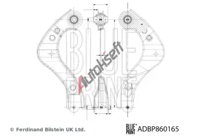 BLUE PRINT Rameno zavěšení kol BLP ADBP860165, ADBP860165 BLUE PRINT Rameno zavěšení kol BLP ADBP860165, ADBP860165
