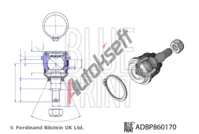 BLUE PRINT Čep ramene BLP ADBP860170, ADBP860170 BLUE PRINT Čep ramene BLP ADBP860170, ADBP860170