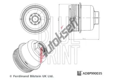 BLUE PRINT Kryt pouzdra olejovho filtru BLP ADBP990035, ADBP990035