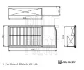 BLUE PRINT Vzduchov filtr BLP ADL142231, ADL142231