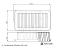 BLUE PRINT Vzduchov filtr BLP ADN12291, ADN12291