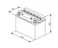 BOSCH 4Ah P, s.p. 20A, M4, 12V, 121x71x93 BO 0092M4F170, 0 092 M4F 170