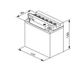 BOSCH 11Ah P, s.p. 90A, M4, 12V, 136x91x146 BO 0092M4F280, 0 092 M4F 280