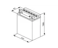 BOSCH 12Ah P, s.p. 120A, M4, 12V, 136x82x162 BO 0092M4F320, 0 092 M4F 320