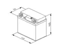 BOSCH 4Ah P, s.p. 30A, M6, 12V, 114x71x106 BO 0092M60040, 0 092 M60 040