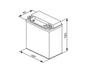 BOSCH 14Ah L, s.p. 220A, M6, 12V, 150x87x161 BO 0092M60220, 0 092 M60 220