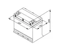 BOSCH 45Ah P, s.p. 300A, S3, 12V, 220x135x225 BO 0092S30160, 0 092 S30 160