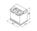 BOSCH 52Ah P, s.p. 470A, S4, 12V, 207x175x190 BO 0092S40020, 0 092 S40 020