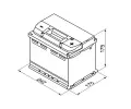 BOSCH 60Ah P, s.p. 540A, S4, 12V, 242x175x175 BO 0092S40040, 0 092 S40 040