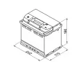 BOSCH 60Ah L, s.p. 540A, S4, 12V, 242x175x190 BO 0092S40060, 0 092 S40 060