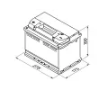 BOSCH 74Ah L, s.p. 680A, S4, 12V, 278x175x190 BO 0092S40090, 0 092 S40 090
